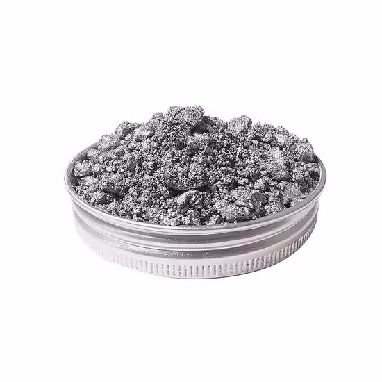 Pâte d'aluminium à effet miroir métallique chromé argenté