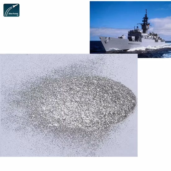 Poudre d'aluminium en flocons de couleur argent, vente en gros, pour revêtement en poudre