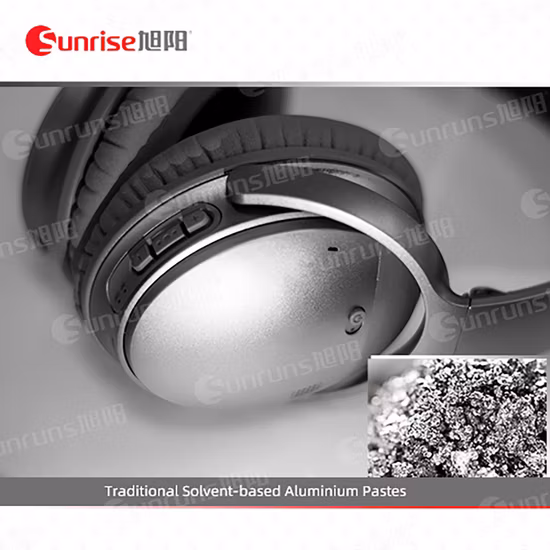 Pâte d'aluminium sans feuilles, pigment à effet métallique brillant, pour peinture de réparation automobile, revêtement industriel